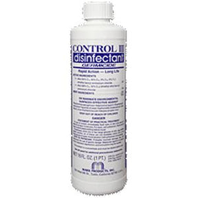 Control III disinfectant cleaner bottle for medical equipment, white background