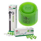 3M Curos green disinfecting caps with packaging for IV therapy infection control