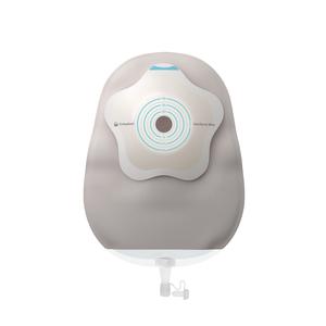 Ostomy pouch with adhesive barrier and drainable closure, medical supply for stoma care
