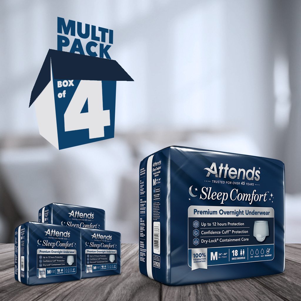 Attends Sleep Comfort™ Premium Overnight Underwear, Medium