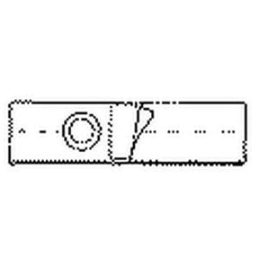 Medical bandage strip with adhesive and central pad, simple black and white illustration