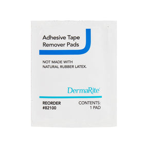 DermaRite adhesive tape remover pad single-use packet, latex-free medical supply