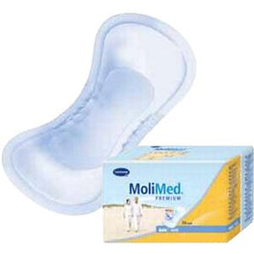 MoliMed incontinence pad with product box, absorbent medical supply for bladder protection