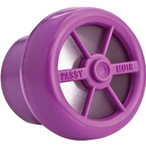Purple Passy Muir medical speaking valve for respiratory support