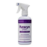 Puracyn Plus wound care spray bottle for chronic and acute wounds on white background