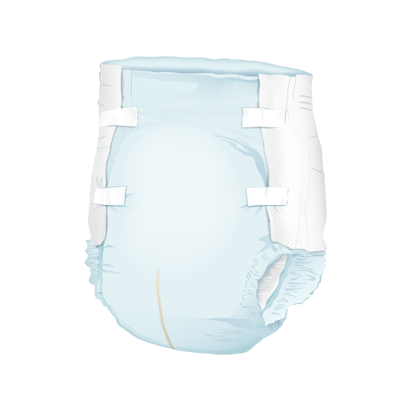 Presto Moderate Absorbency Incontinence Brief, Breathable, Large, 45" To 58" Waist, Blue