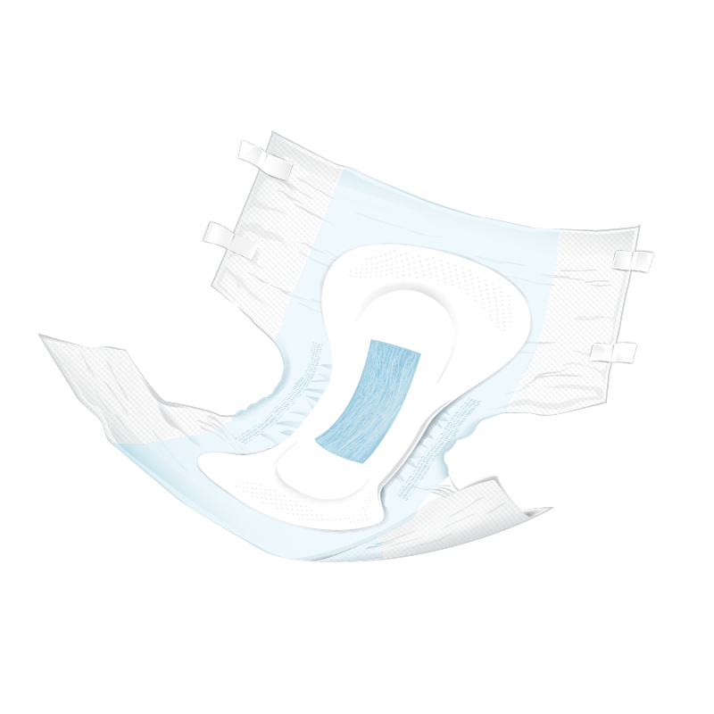 Presto Moderate Absorbency Incontinence Brief, Breathable, Large, 45" To 58" Waist, Blue