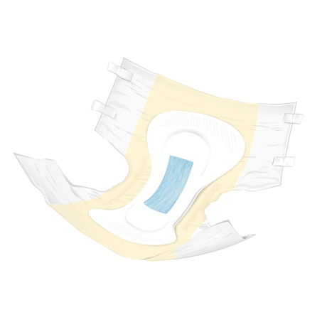 Presto Moderate Absorbency Incontinence Brief, Breathable, Xl, 58" To 64" Waist, Beige