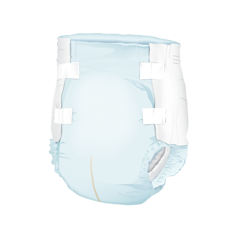 Presto Maximum Absorbency Ultimate Incontinence Brief, Large, Unisex, 45" To 58" Circumference, Blue