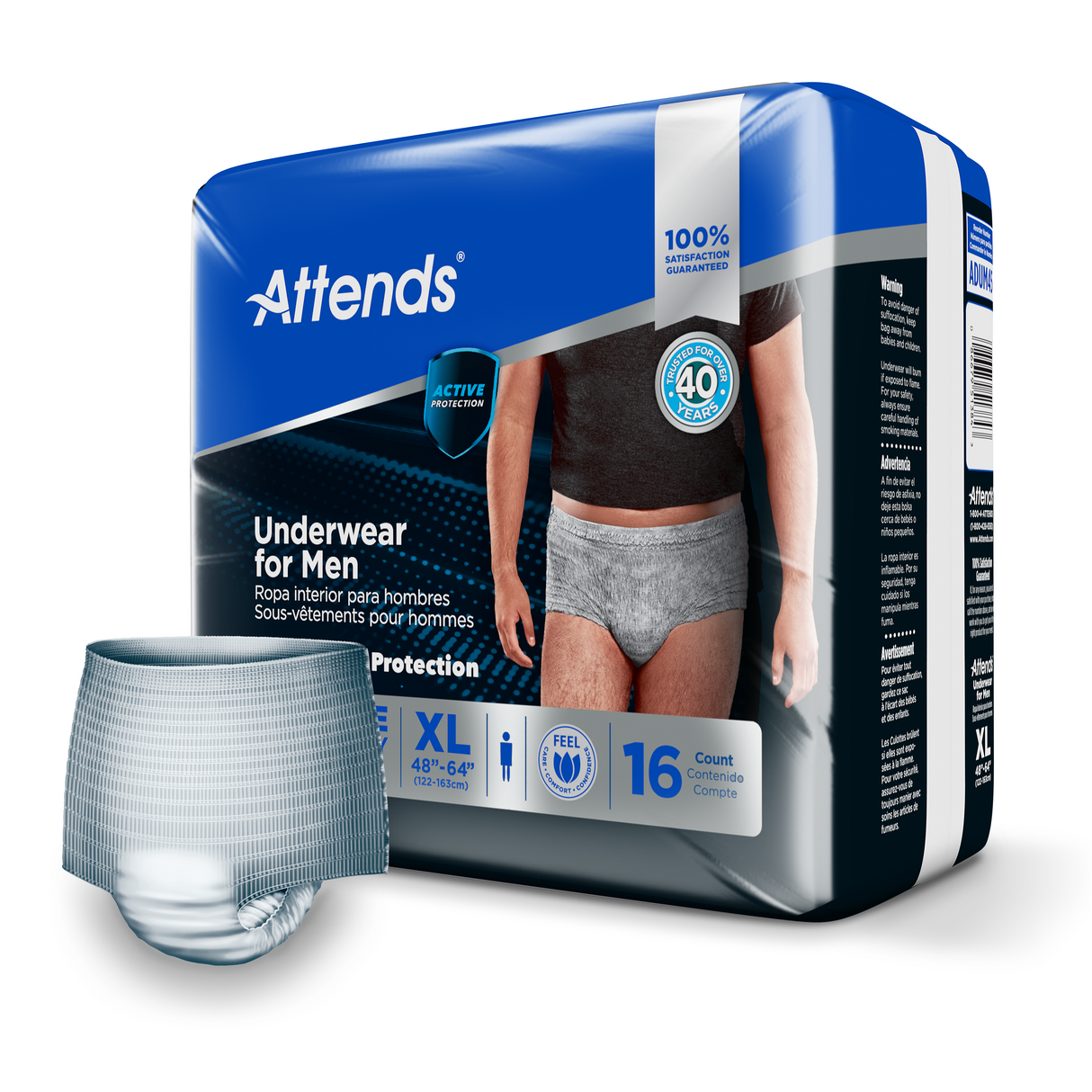 Attends Men's Underwear, XLarge