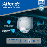 Attends Men's Underwear, XLarge