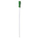 Sterile intermittent catheter with green connector for medical use on white background