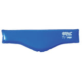 Blue vinyl contour ice pack for neck pain relief and cold therapy