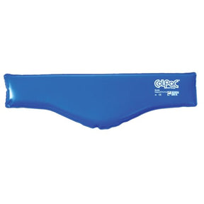 Blue vinyl contour ice pack for neck pain relief and cold therapy