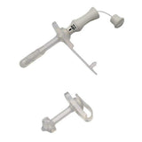 Medical catheter insertion device and stabilizer on white background