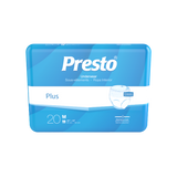 Presto Plus Incontinence Underwear, Adult, Pull-ups, Classic Plus, Medium, 32'' To 44'' White
