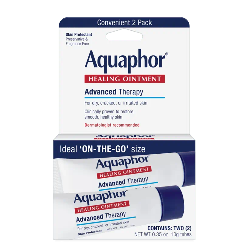 Aquaphor Healing Ointment Advanced Therapy 2 pack for dry, cracked, irritated skin