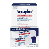 Aquaphor Healing Ointment Advanced Therapy 2 pack for dry, cracked, irritated skin