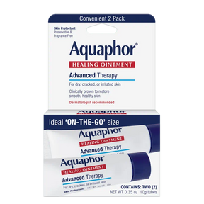 Aquaphor Healing Ointment Advanced Therapy 2 pack for dry, cracked, irritated skin
