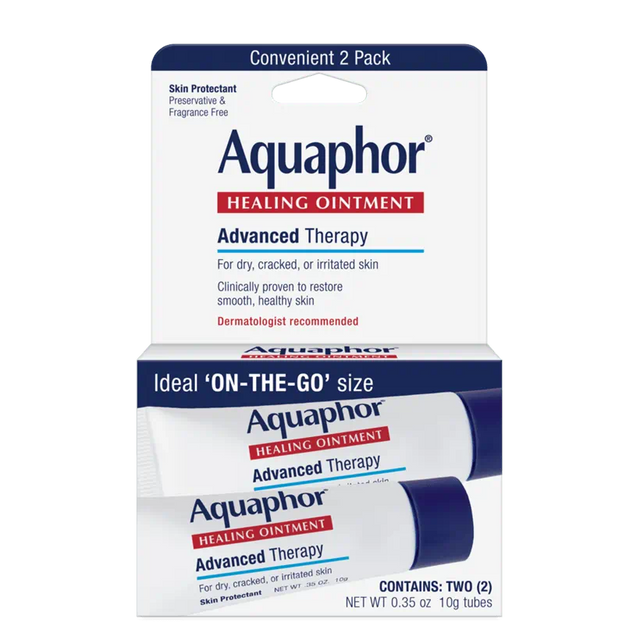 Aquaphor Healing Ointment Advanced Therapy 2 pack for dry, cracked, irritated skin