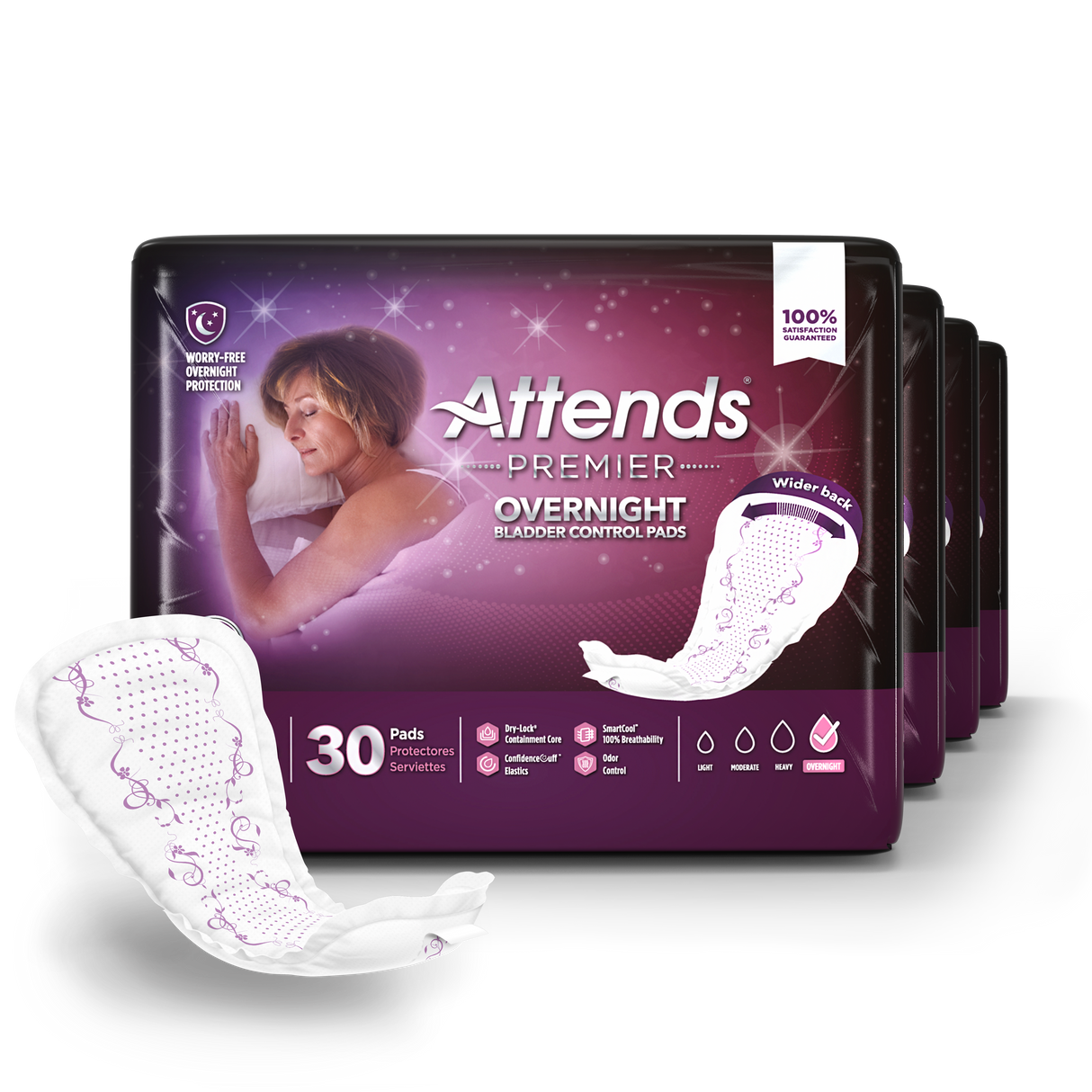 Attends Premier Overnight Bladder Control Pads