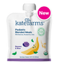 Pediatric blended meal pouch with banana, blueberry, oats, and USDA organic label