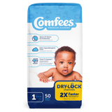 Comfees Baby Diapers, Size 1