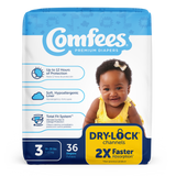 Comfees Baby Diapers, Size 3