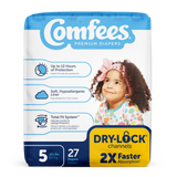 Comfees Baby Diapers, Size 5
