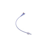 Latex-free Foley catheter with dual ports and inflatable balloon for medical use