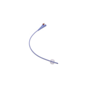 Latex-free Foley catheter with dual ports and inflatable balloon for medical use