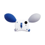 Medical control unit with blue and gray inflatable bulbs for respiratory therapy