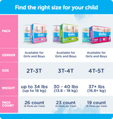 Comfees Training Pants Girls, 3T/4T