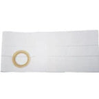 white ostomy belt pad with beige circular opening, medical supply for stoma care