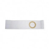 White medical adhesive dressing with centered transparent ring, used for wound care