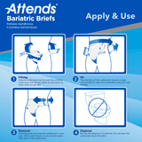 Attends Bariatric Brief, Ultimate Absorbency, 3XL, Up to 85"