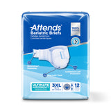 Attends Bariatric Brief, Ultimate Absorbency, 3XL, Up to 85"