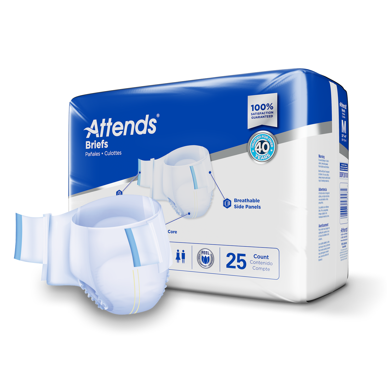Attends Brief, Extra Heavy Absorbency, Medium