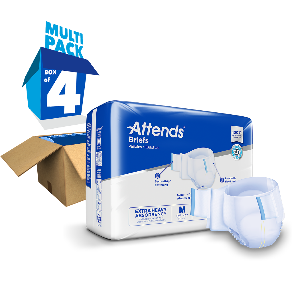 Attends Brief, Extra Heavy Absorbency, Medium