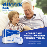 Attends Brief, Extra Heavy Absorbency, Medium