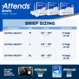 Attends Brief, Extra Heavy Absorbency, XL