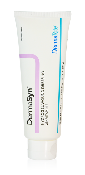 DermaSyn hydrogel wound dressing tube with vitamin E, 3 oz, latex free, medical supply