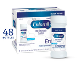 Enfamil Enfalyte oral electrolyte solution 2oz bottles pack, unflavored, 48 count