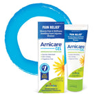 Arnicare Gel homeopathic pain relief tube and box for muscle pain and bruises