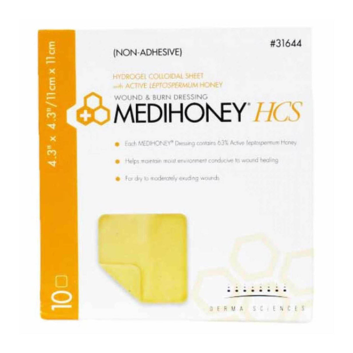 Medihoney Non-adhesive Hcs Dressing, 8" X 12"