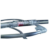 Clear medical oxygen tubing with built-in flow meter and nasal cannula