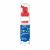 Band-Aid antiseptic cleansing foam for kids, 2.3 fl oz, wound care bottle with red pump