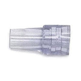 Clear plastic medical tubing connector for medical device accessory