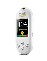 OneTouch Verio Reflect blood glucose meter with digital display and navigation buttons