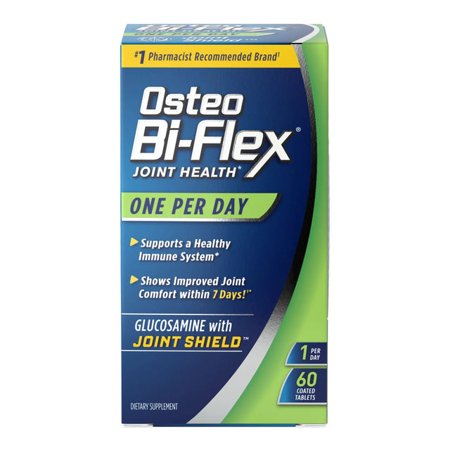 Osteo Bi-Flex Joint Health One Per Day supplement box, 60 coated tablets, glucosamine for joint support